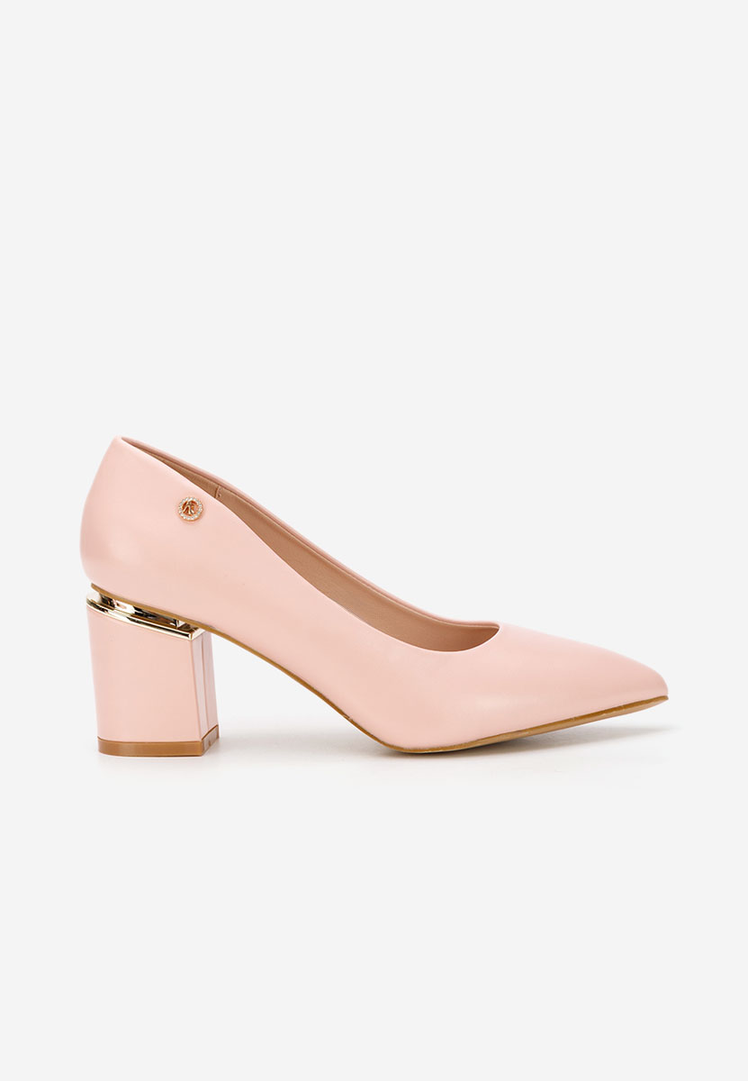 Tělové lodičky na hrubém podpatku Nelia V4