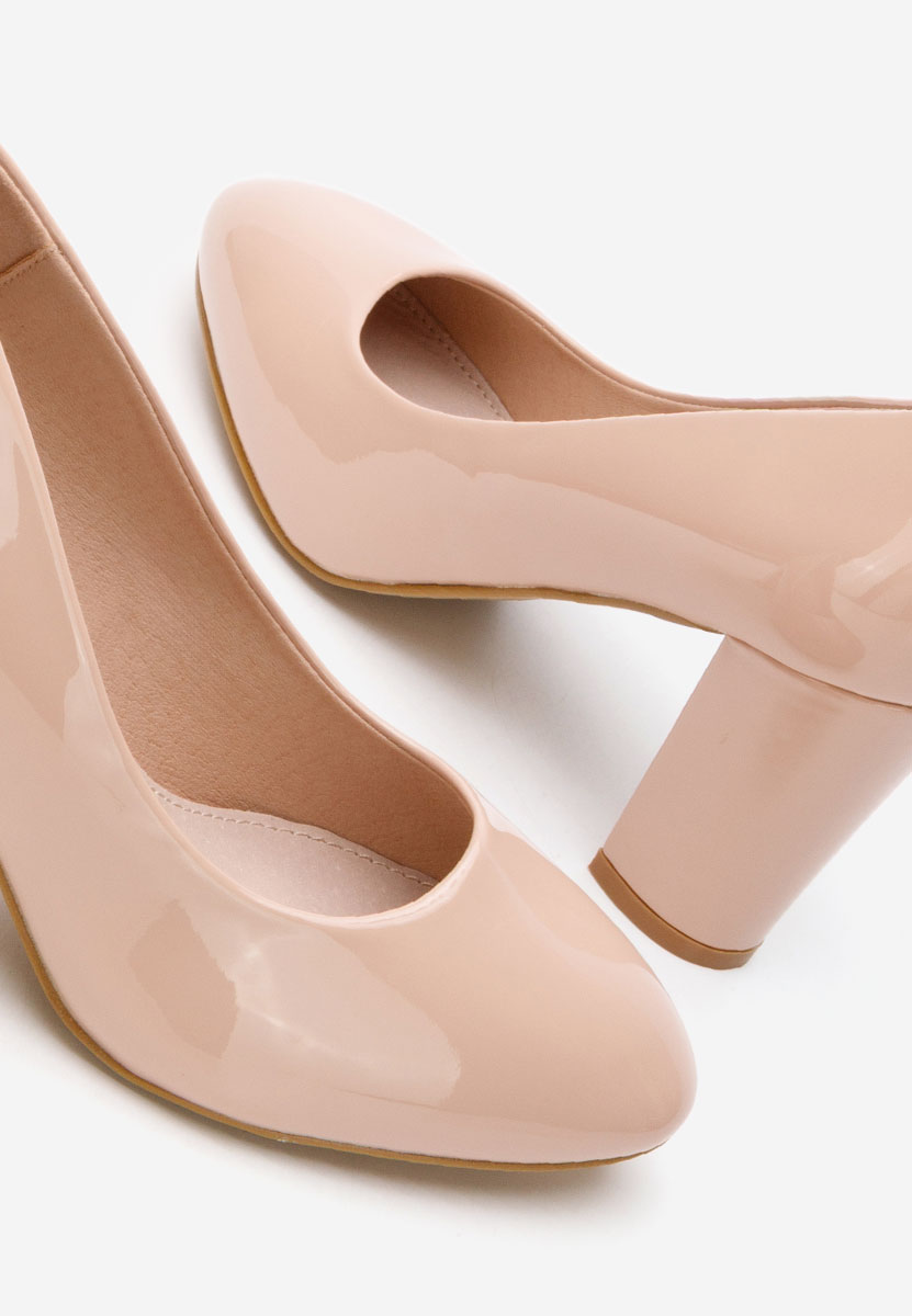 Béžové lakované lodičky Chique V5