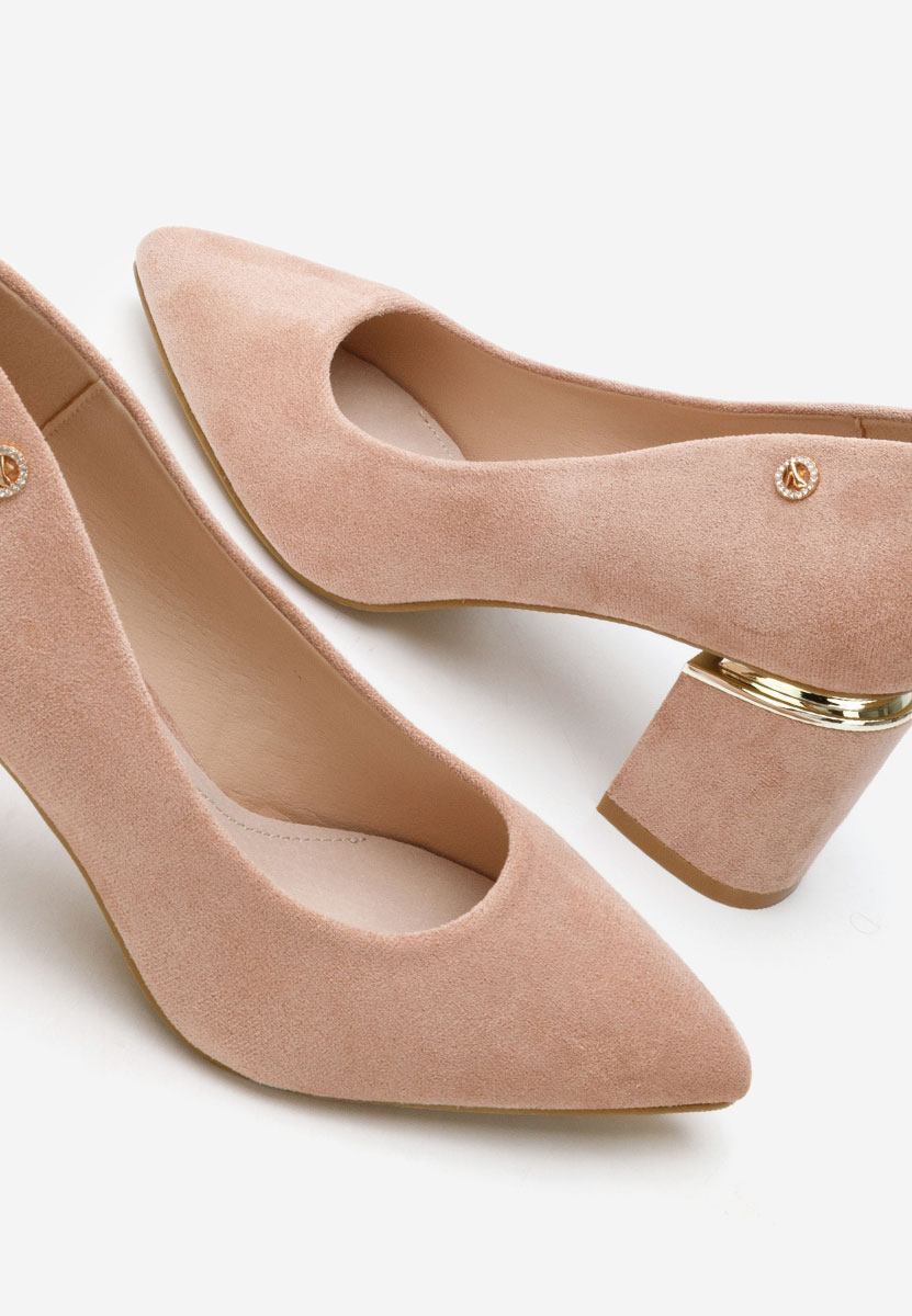 Tělové lodičky na hrubém podpatku Nelia V5