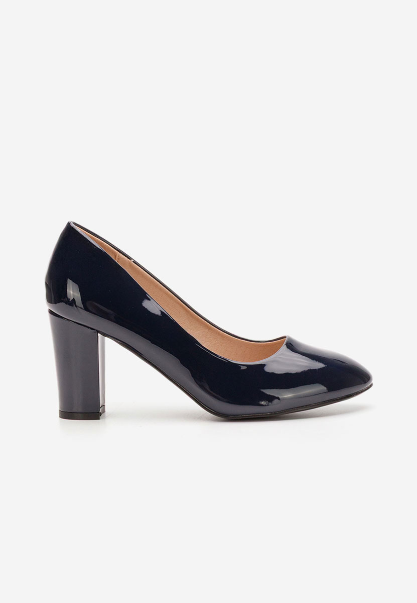 Tmavě modré lakované lodičky Chique V5