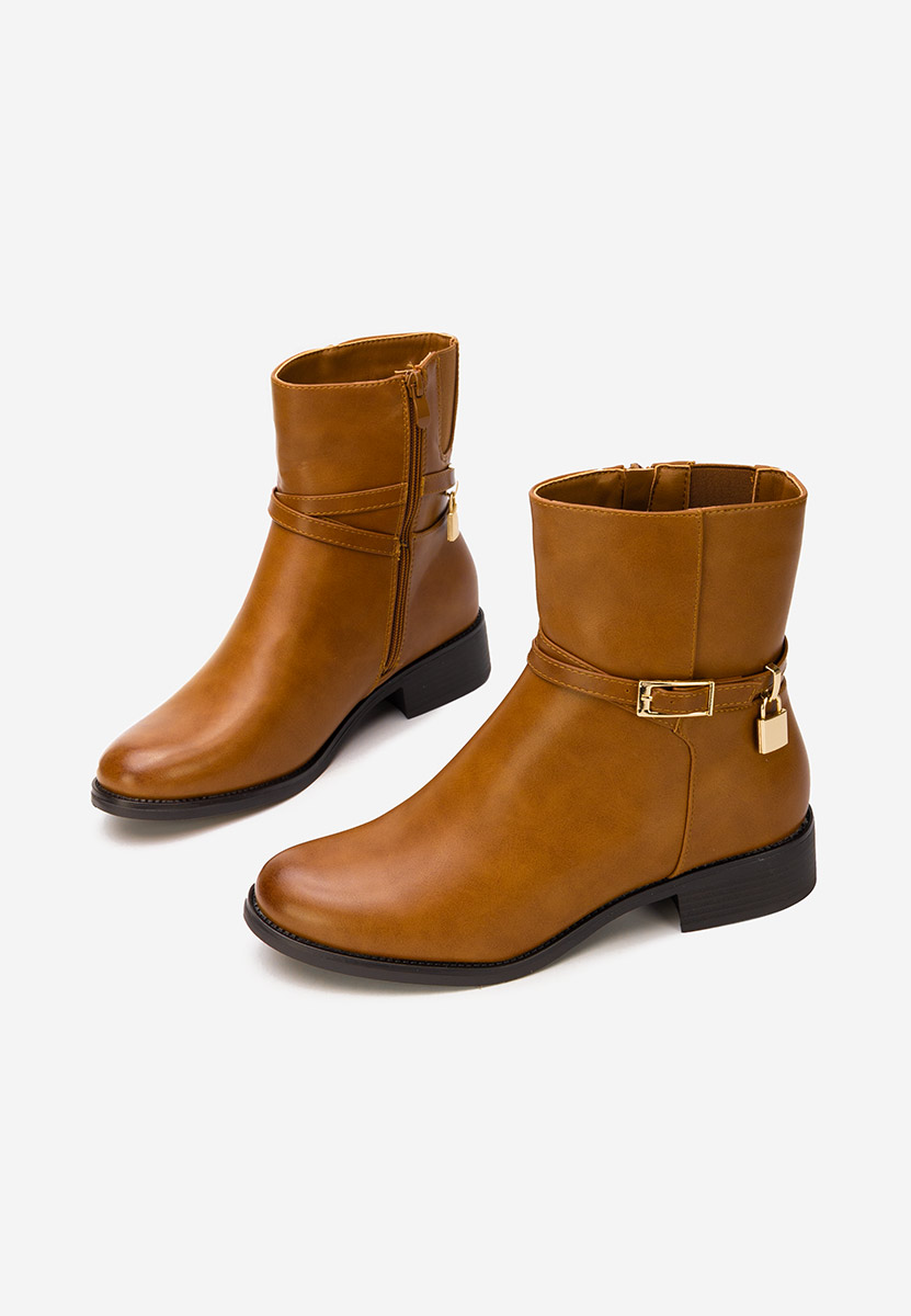 Camelové dámské kotníková obuv Aurisel