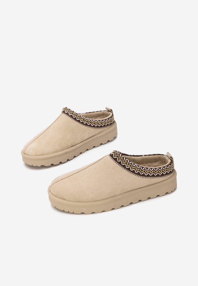 Béžové dámské dřeváky Airene