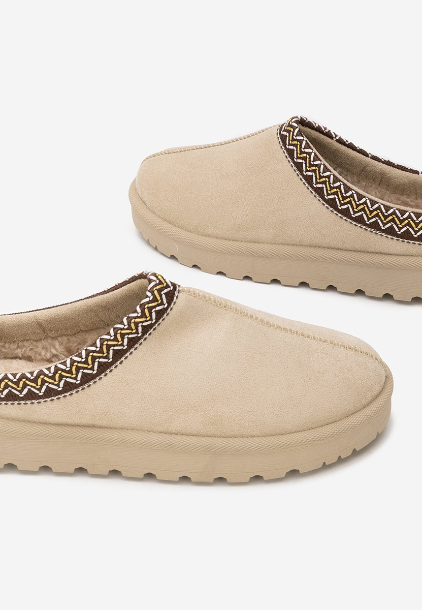 Béžové dámské dřeváky Airene