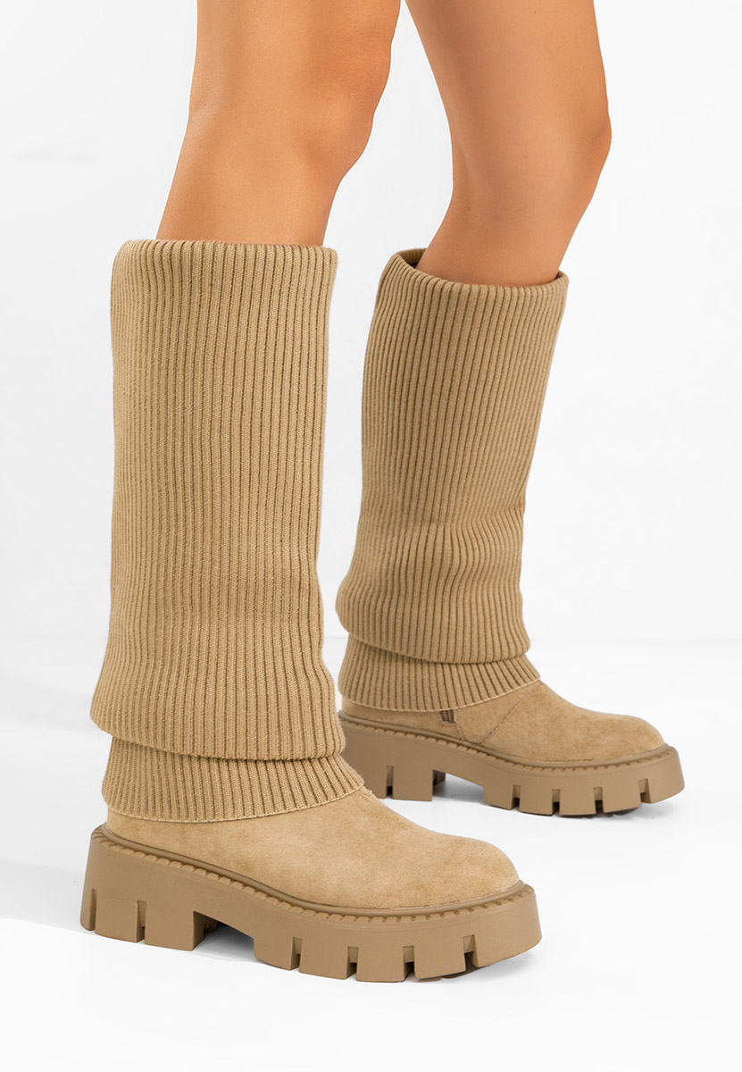 Khaki dámské kozačky Michelina