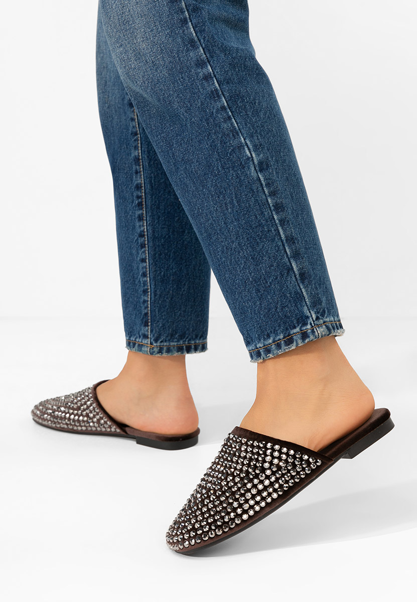 Hnedé pantofle dámské Sirina