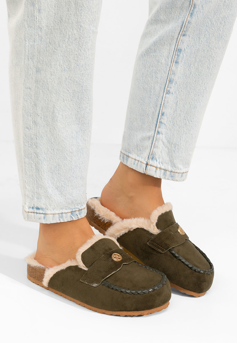 Zelené dámské dřeváky Mirania