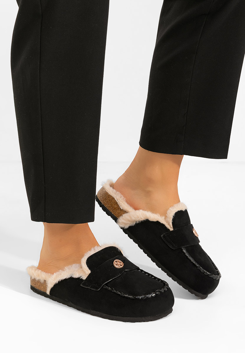 Černé dámské dřeváky Mirania