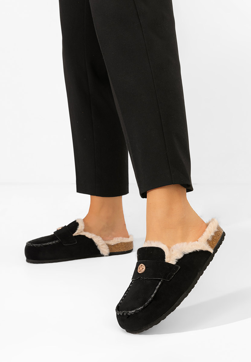 Černé dámské dřeváky Mirania