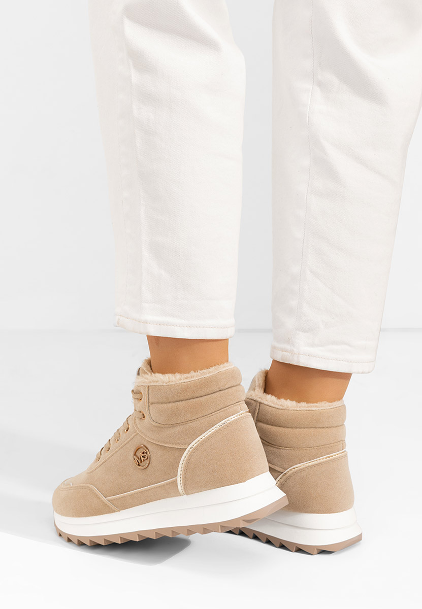 Khaki zimní tenisky dámské Noira