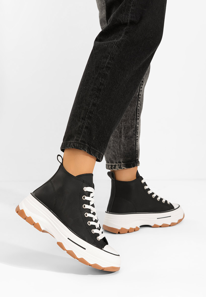 Černé tenisky na platformě Raviana V5