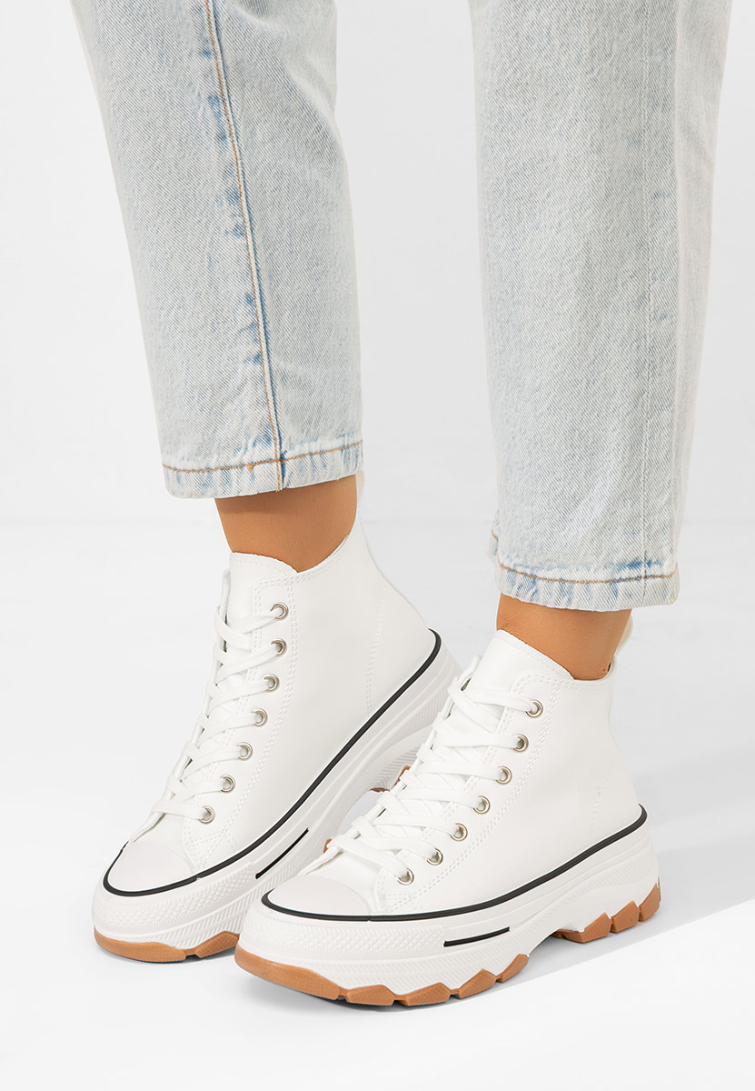 Bílé tenisky na platformě Raviana V5