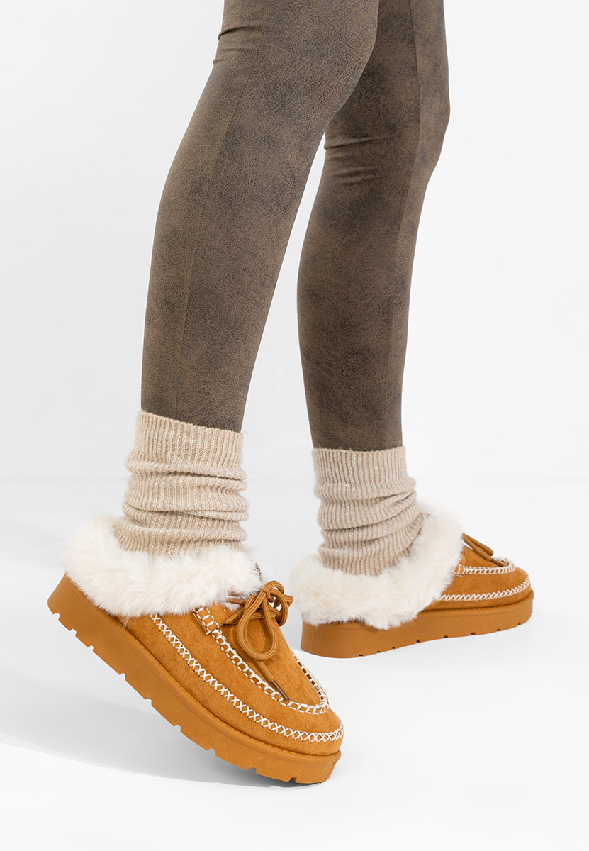 Camelové dámské dřeváky Leainia V2