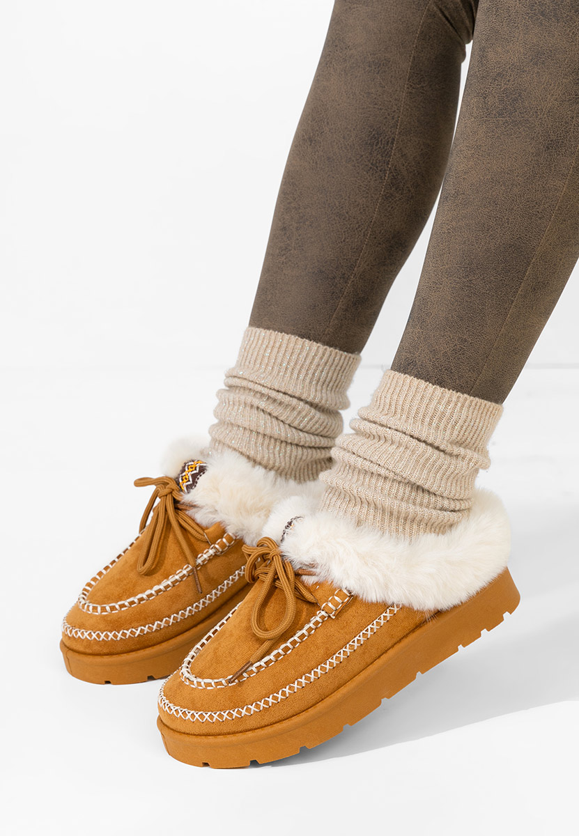 Camelové dámské dřeváky Leainia V2