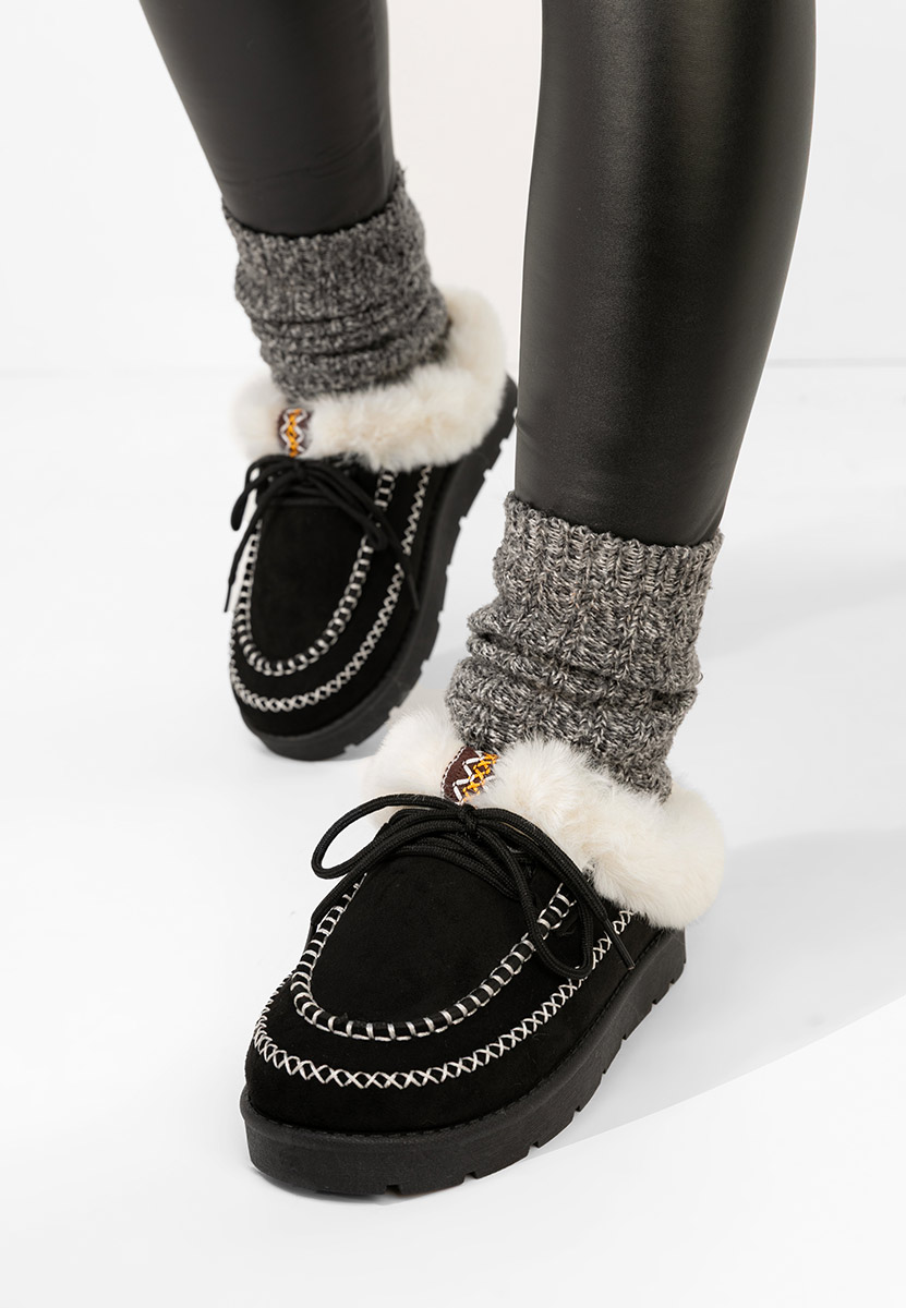 Černé dámské dřeváky Leainia V2