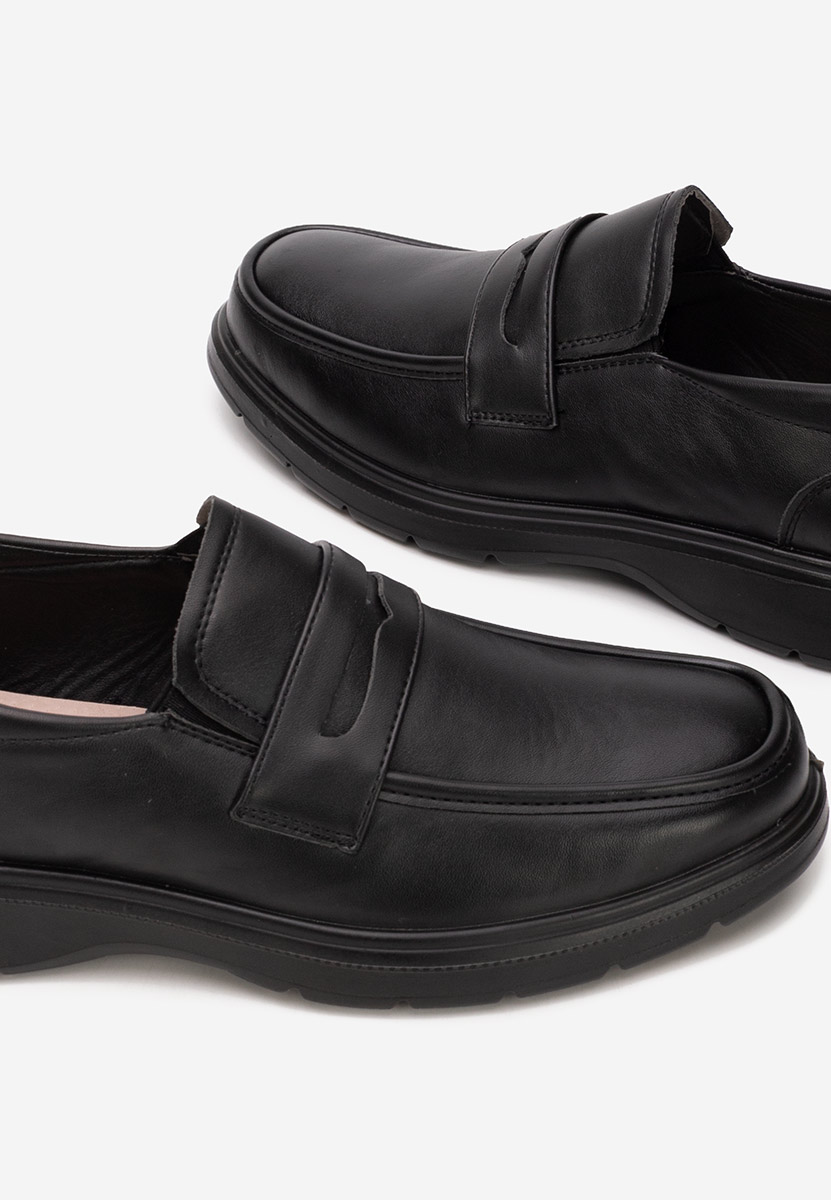 Černé pánské mokasíny Seldor