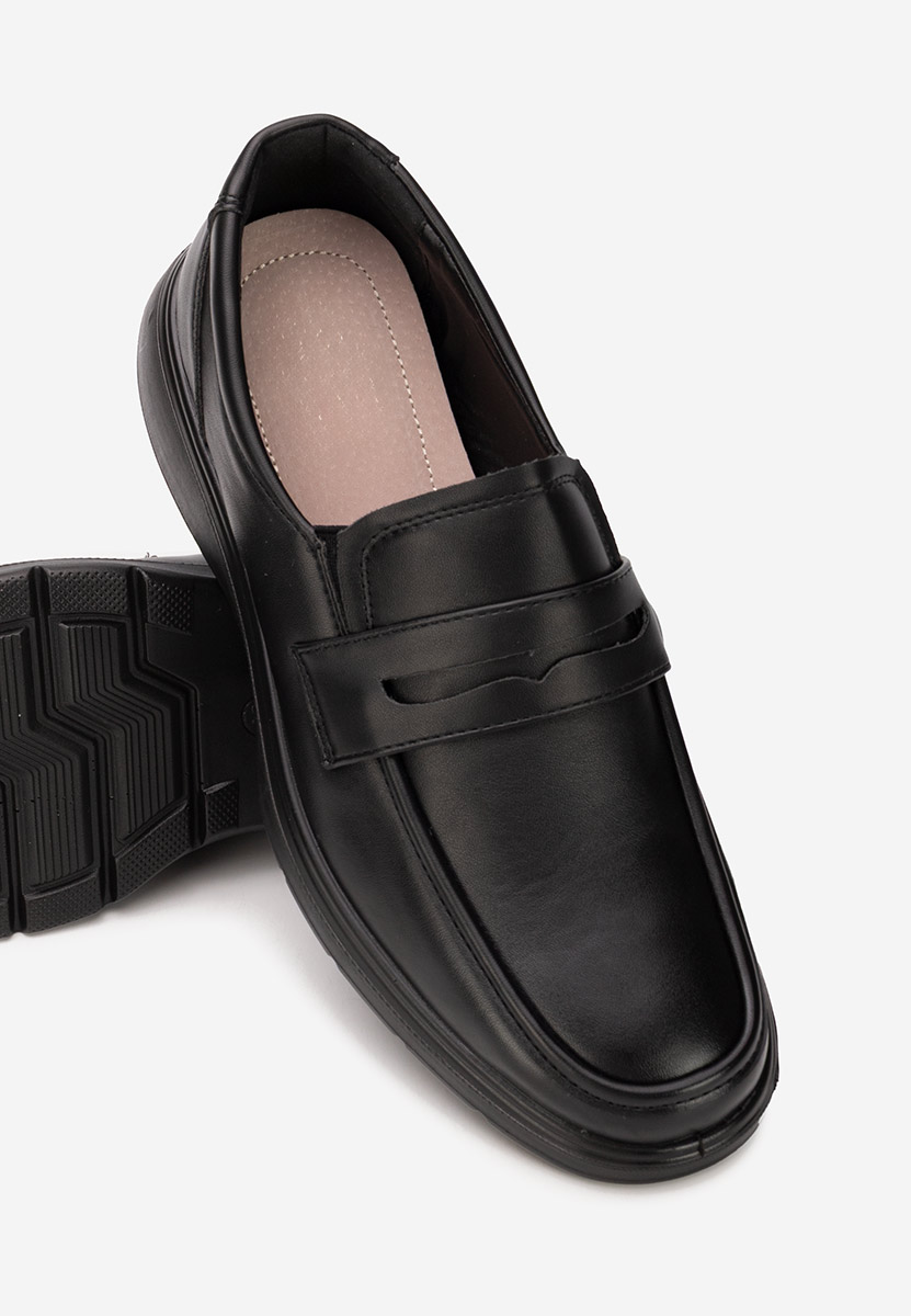 Černé pánské mokasíny Seldor