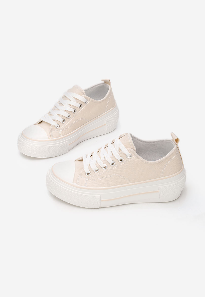 Béžové tenisky na platformě Antio