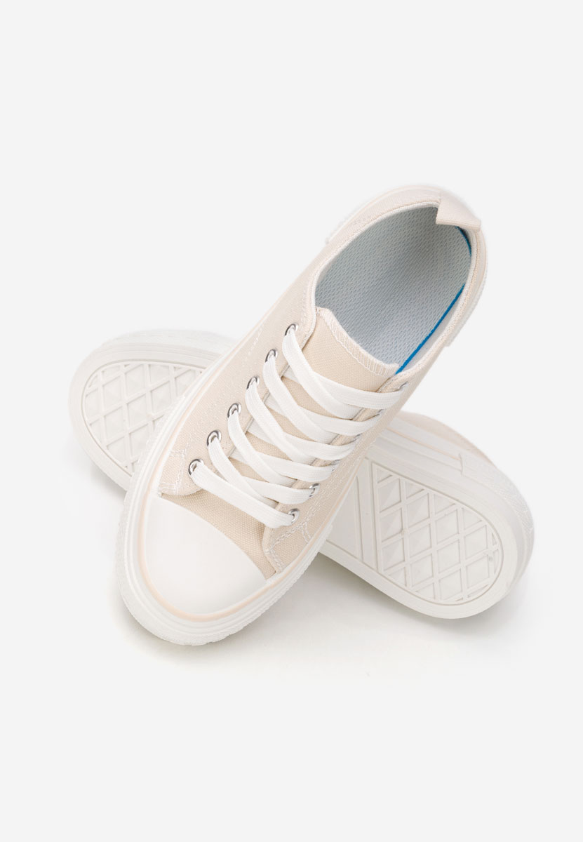 Béžové tenisky na platformě Antio