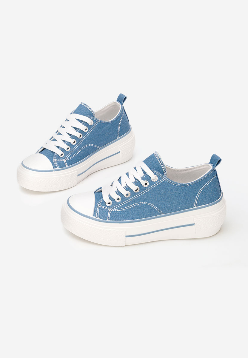 Denim tenisky na platformě Antio