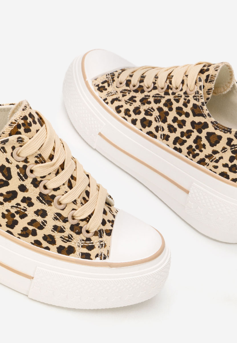 Animal print tenisky na platformě Antio