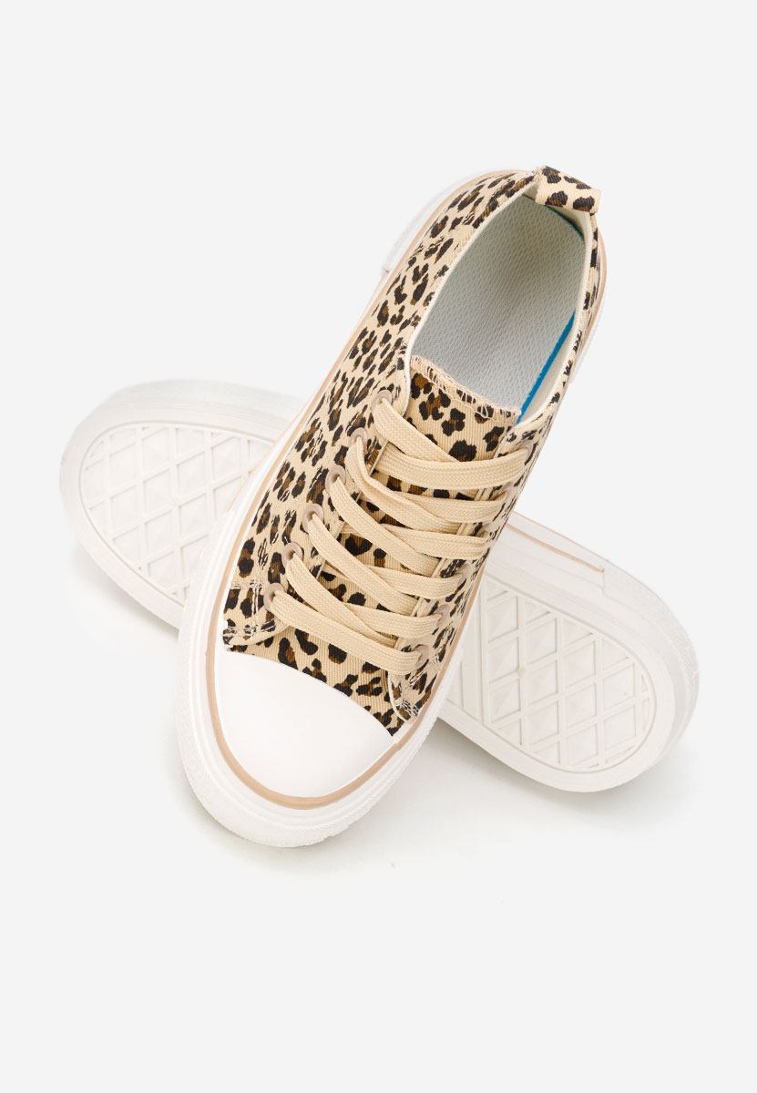 Animal print tenisky na platformě Antio