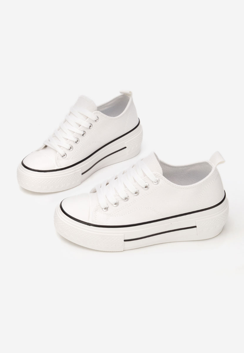 Bílé tenisky na platformě Antio