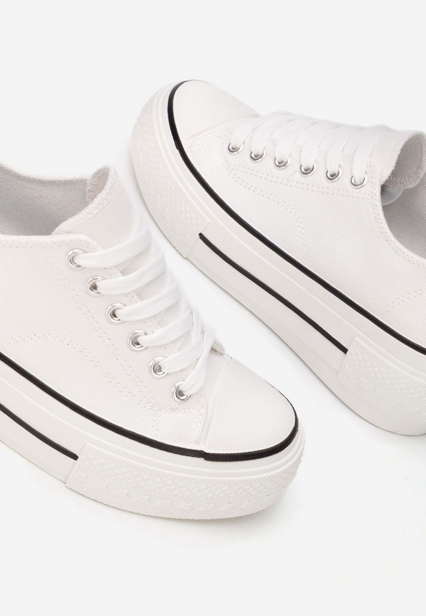 Bílé tenisky na platformě Antio