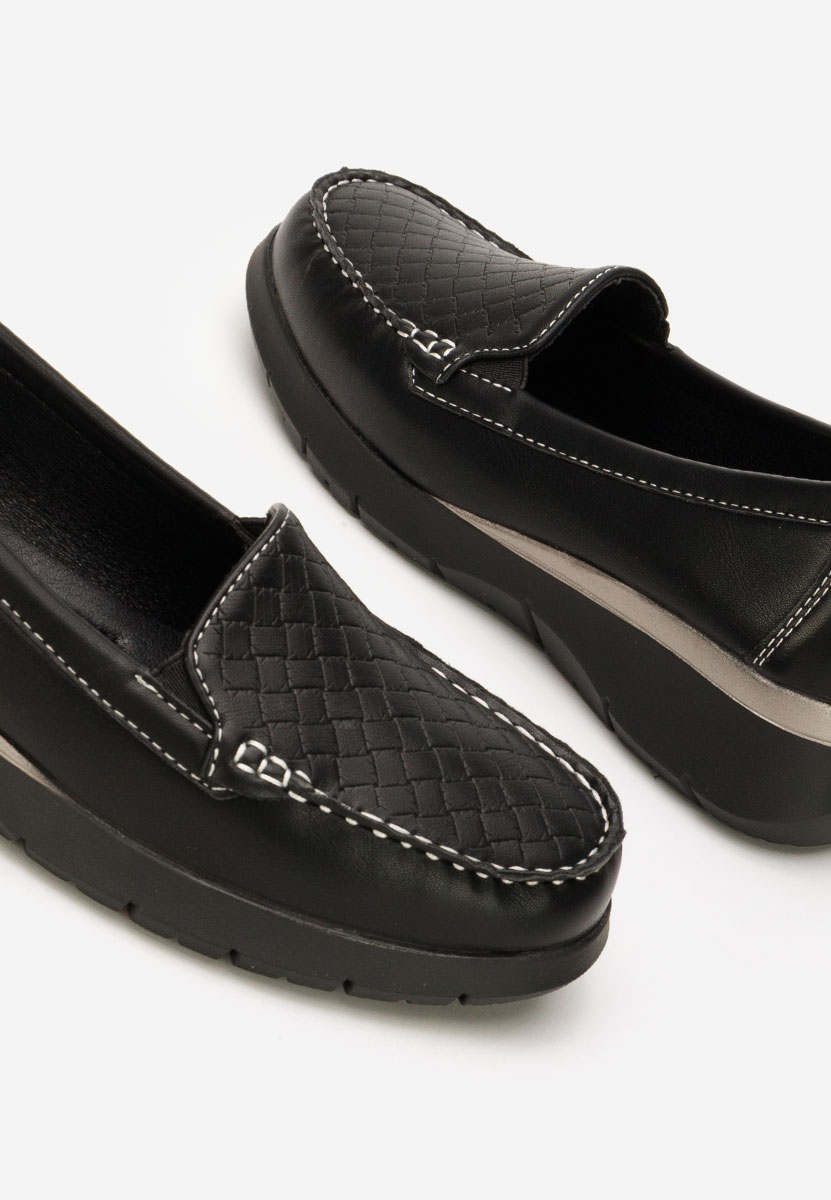 Černé dámské mokasíny Seona