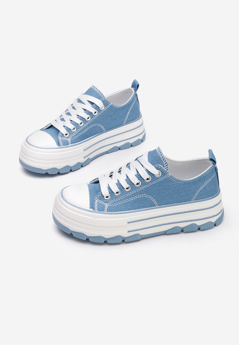 Denim tenisky na platformě Zenoria