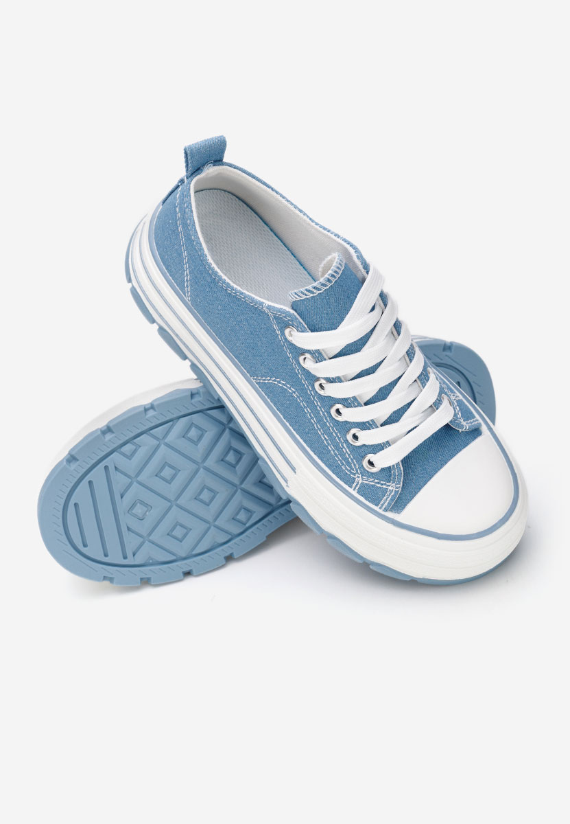 Denim tenisky na platformě Zenoria