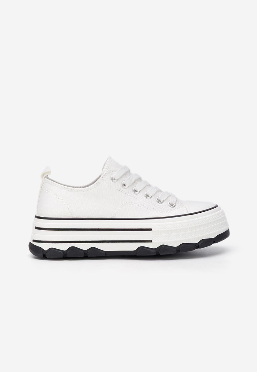 Bílé tenisky na platformě Zenoria