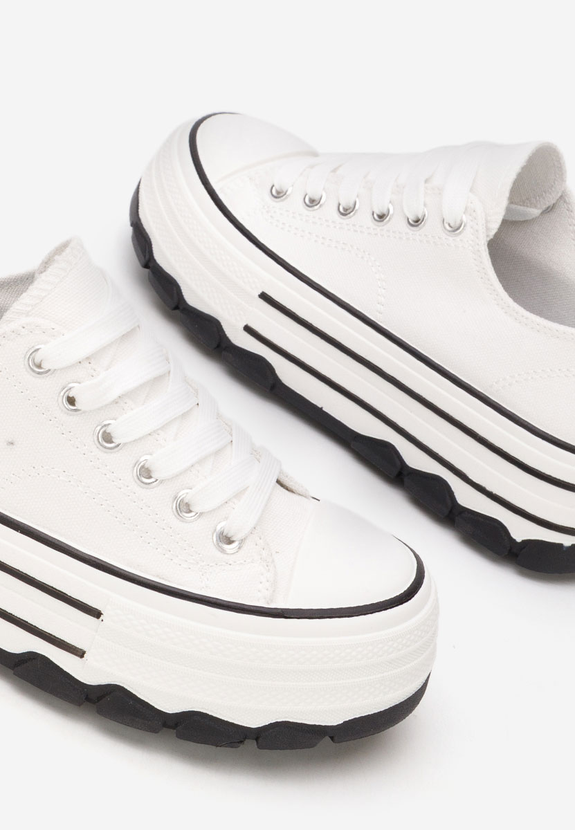 Bílé tenisky na platformě Zenoria