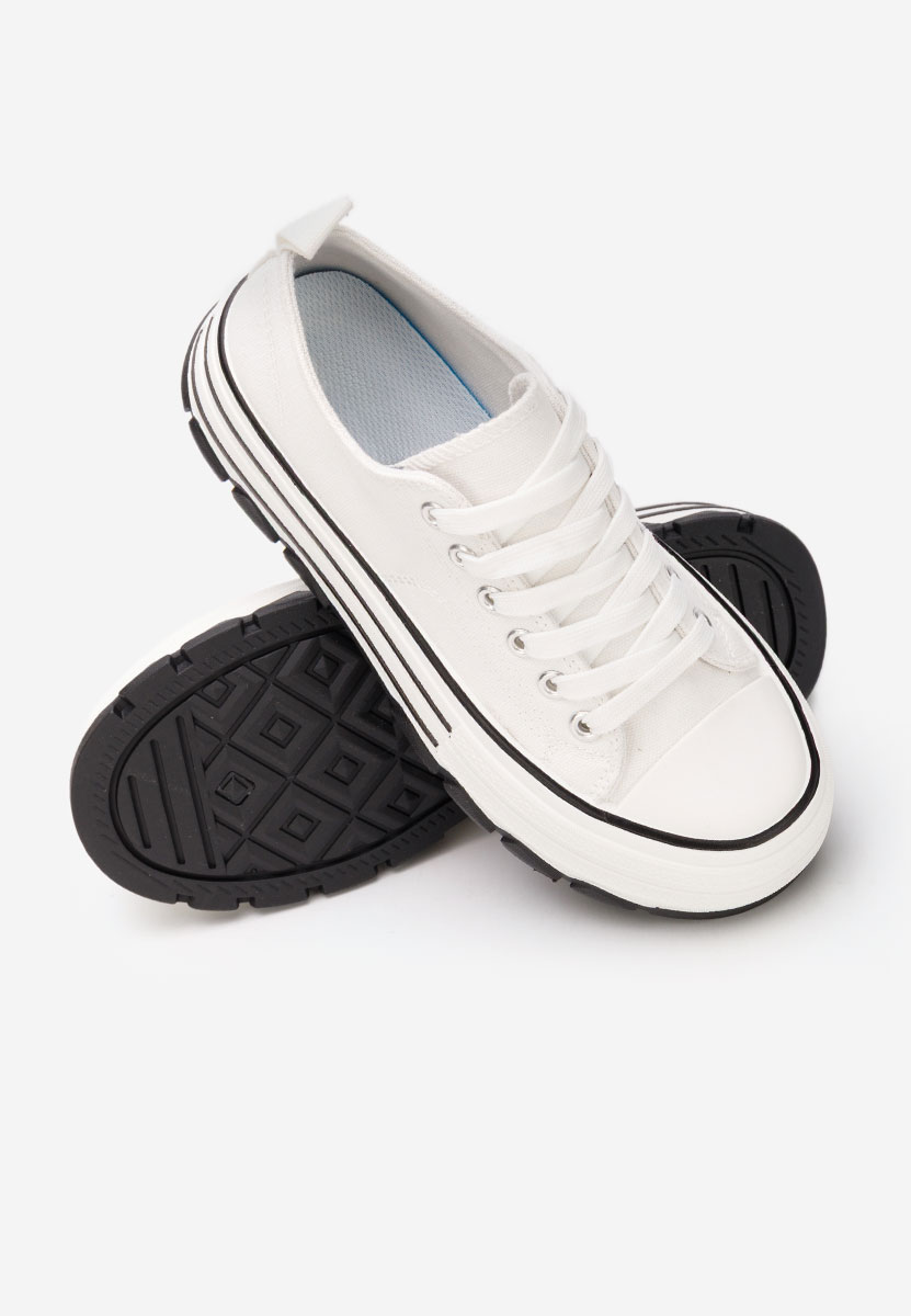 Bílé tenisky na platformě Zenoria