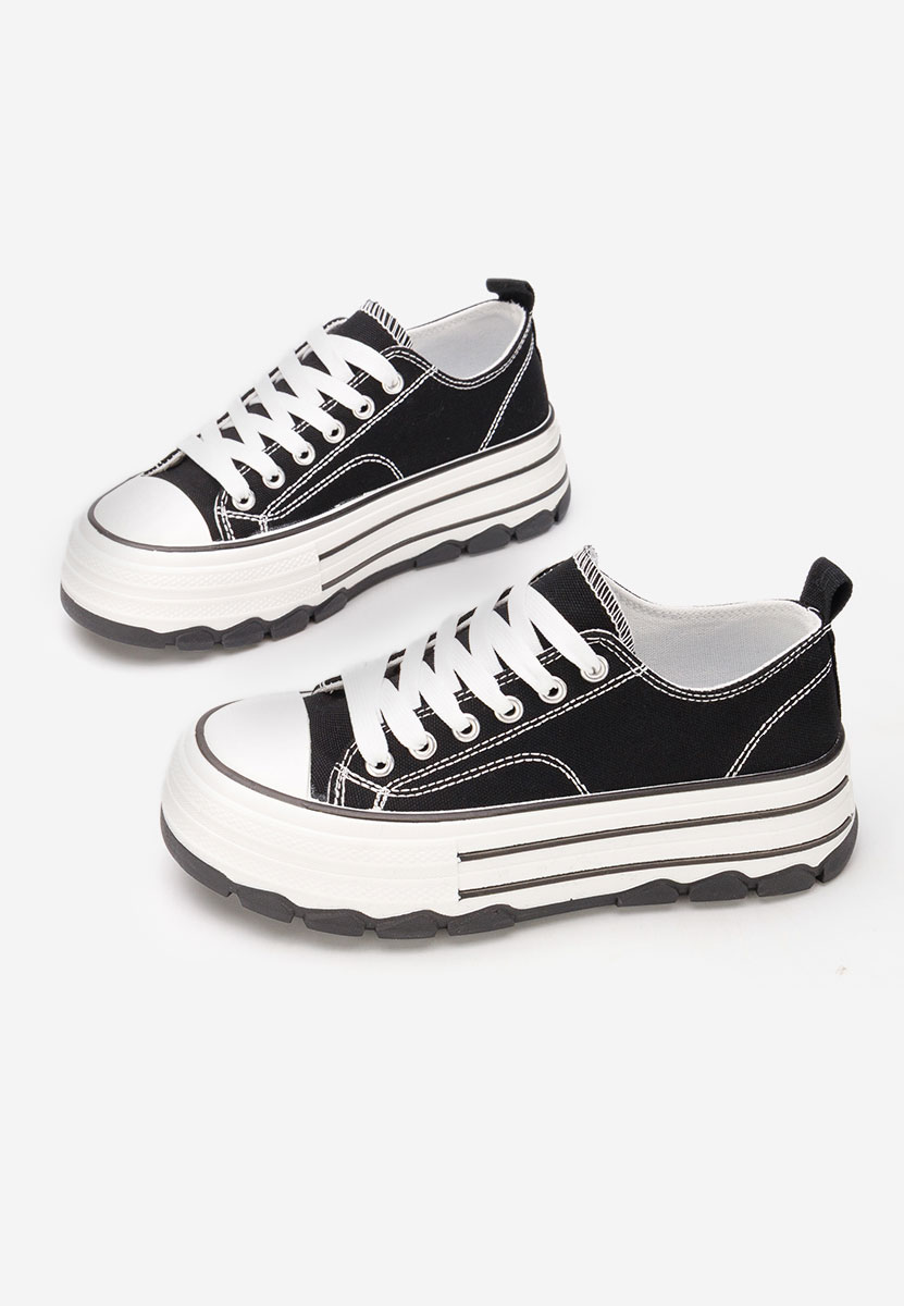 Černé tenisky na platformě Zenoria