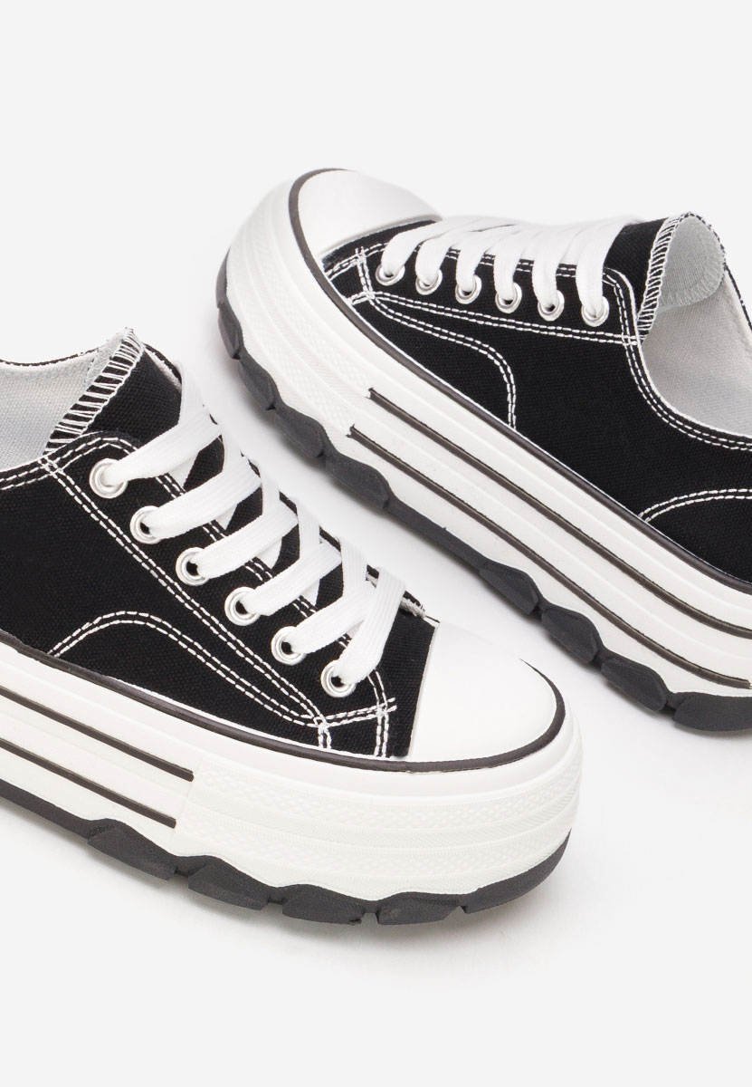 Černé tenisky na platformě Zenoria