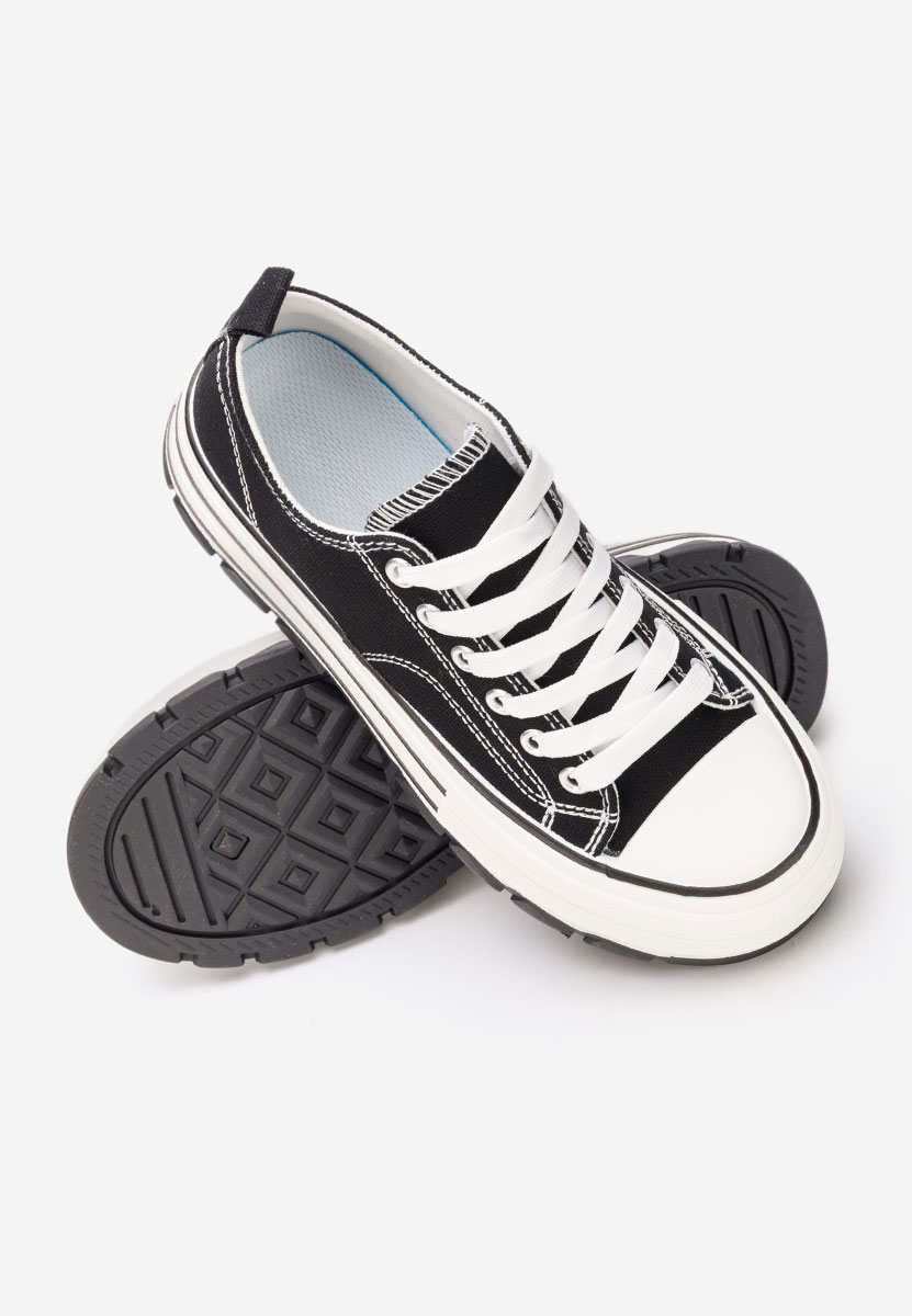 Černé tenisky na platformě Zenoria