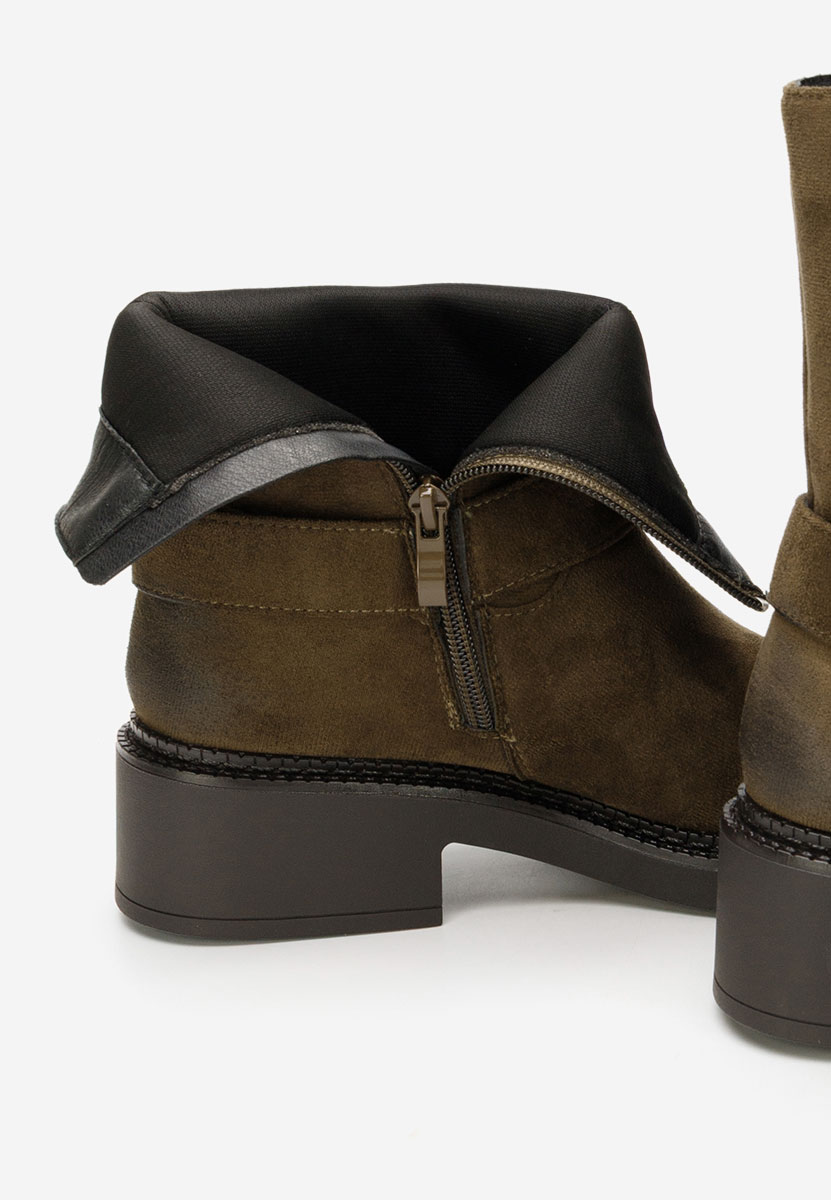 Zelené dámské kotníková obuv Alasika