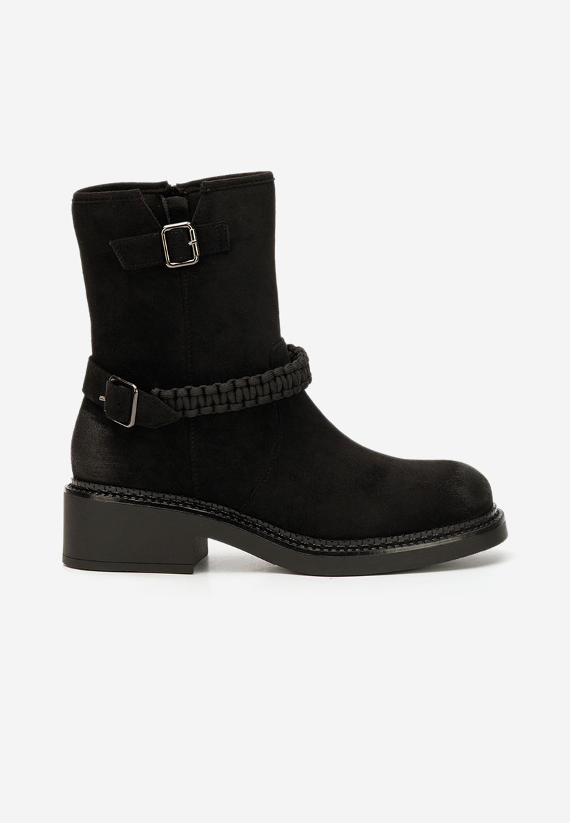 Černé dámské kotníková obuv Sikada