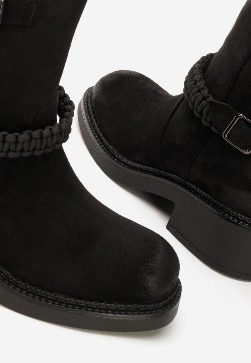 Černé dámské kotníková obuv Sikada