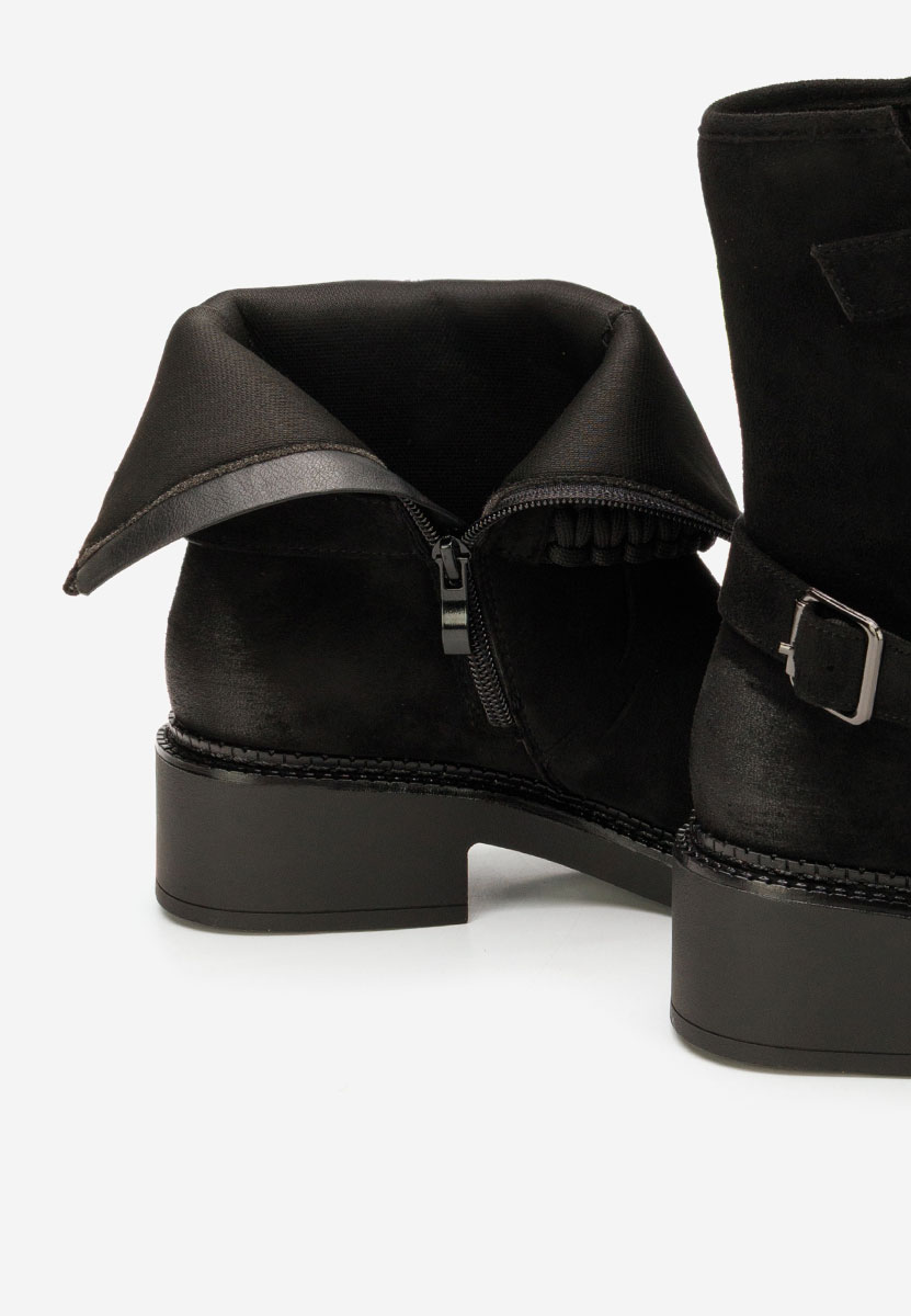 Černé dámské kotníková obuv Sikada