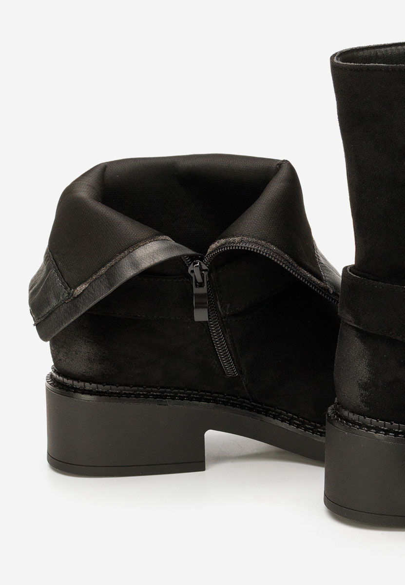 Černé dámské kotníková obuv Alasika