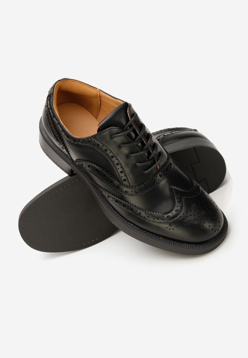 Černé dámské brogue obuv Valira Černé dámské brogue obuv Valira