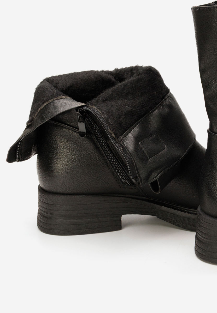 Černé dámské kotníková obuv Kristela