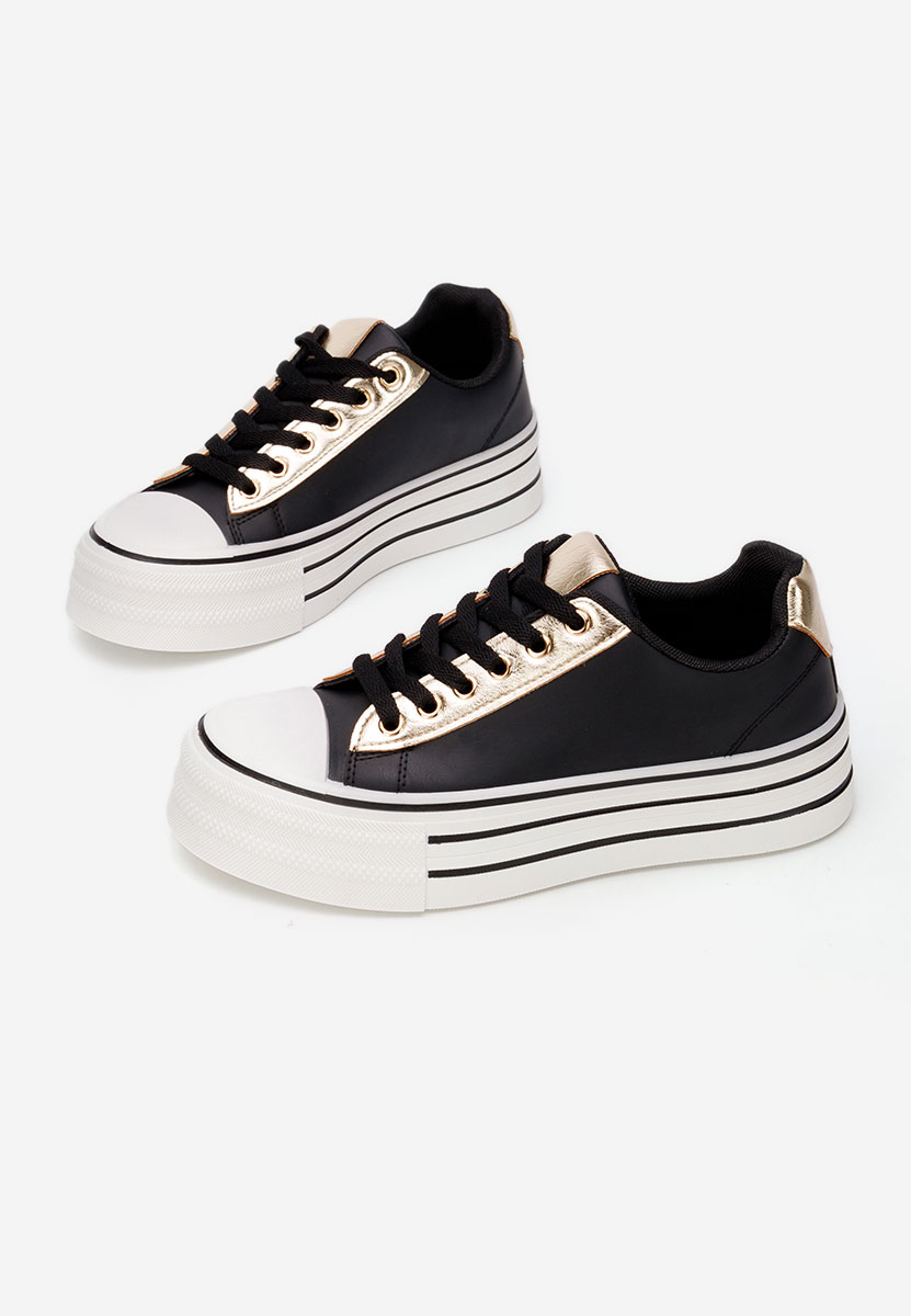 Černé tenisky na platformě Lorraine