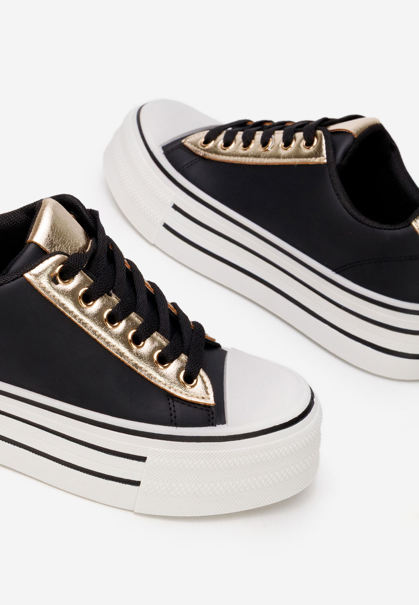 Černé tenisky na platformě Lorraine