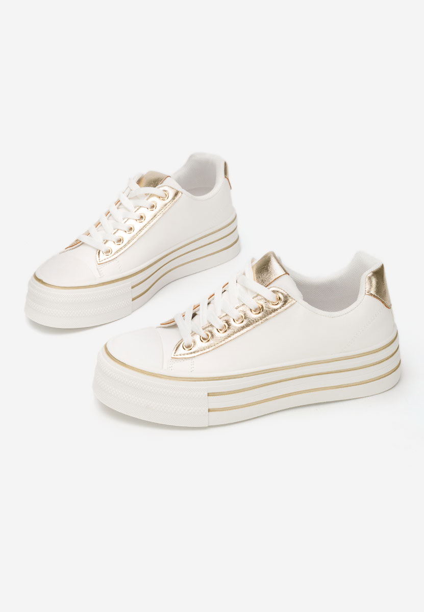 Bílé tenisky na platformě Lorraine