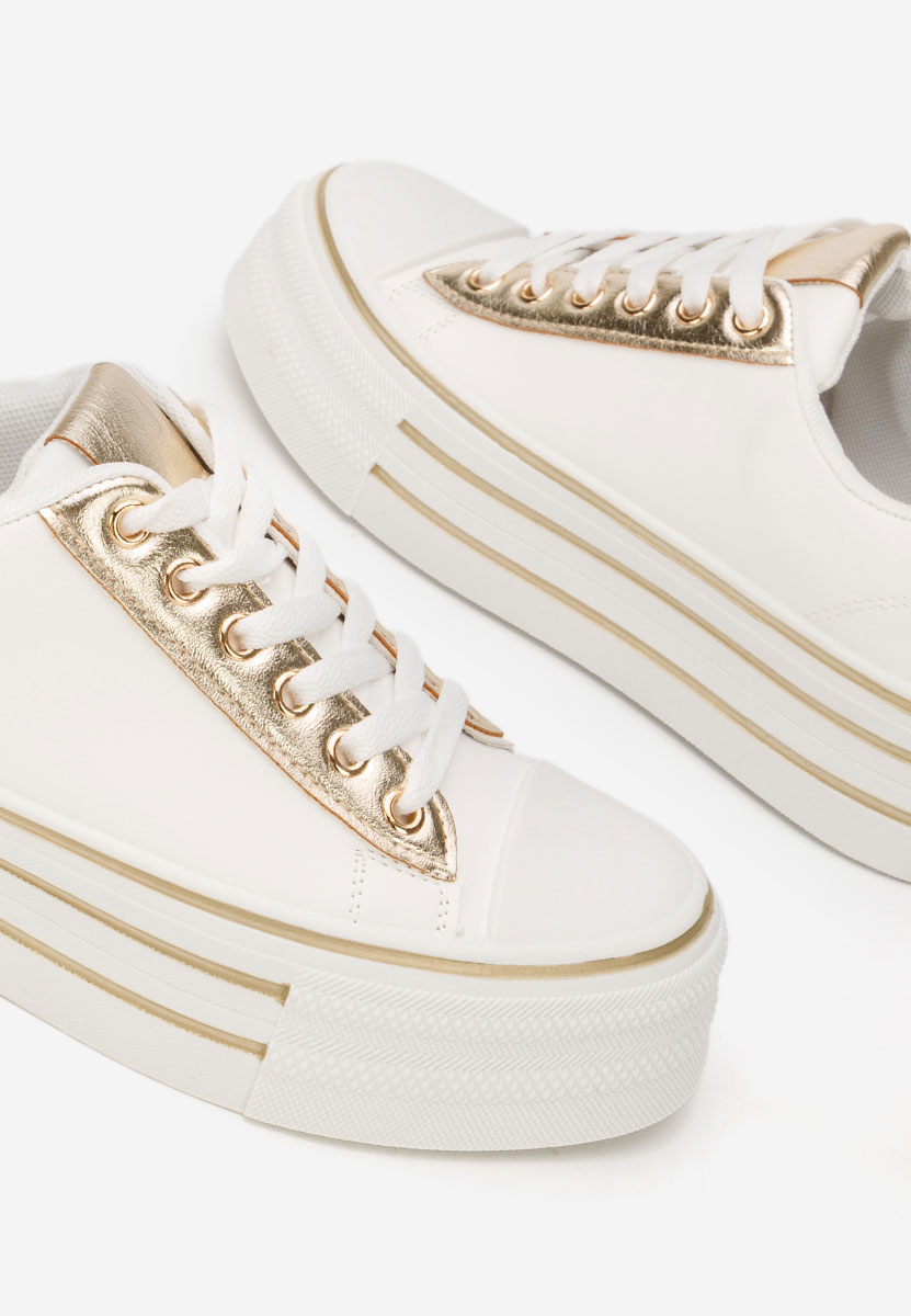 Bílé tenisky na platformě Lorraine