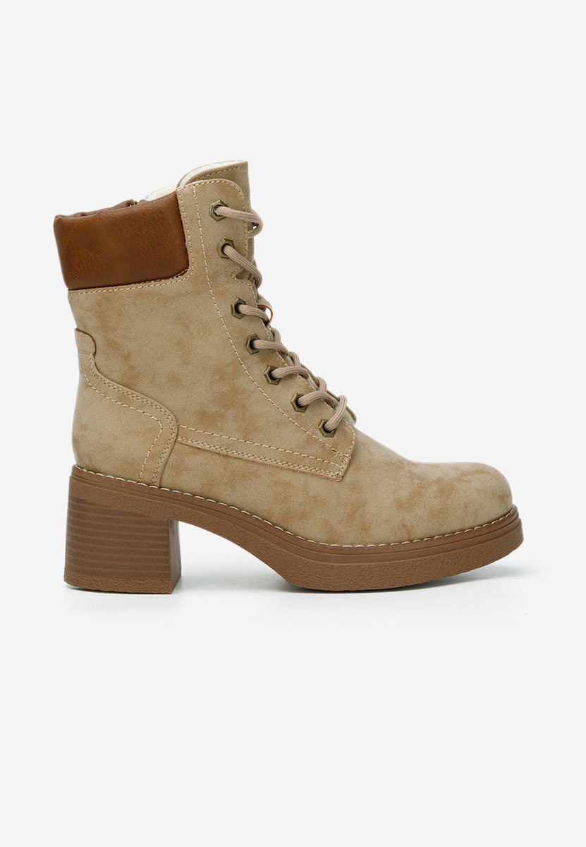 Khaki kotníková obuv Celoria