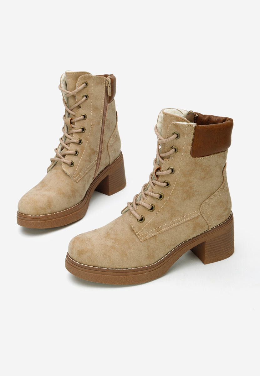 Khaki kotníková obuv Celoria