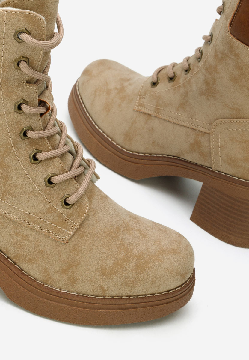 Khaki kotníková obuv Celoria